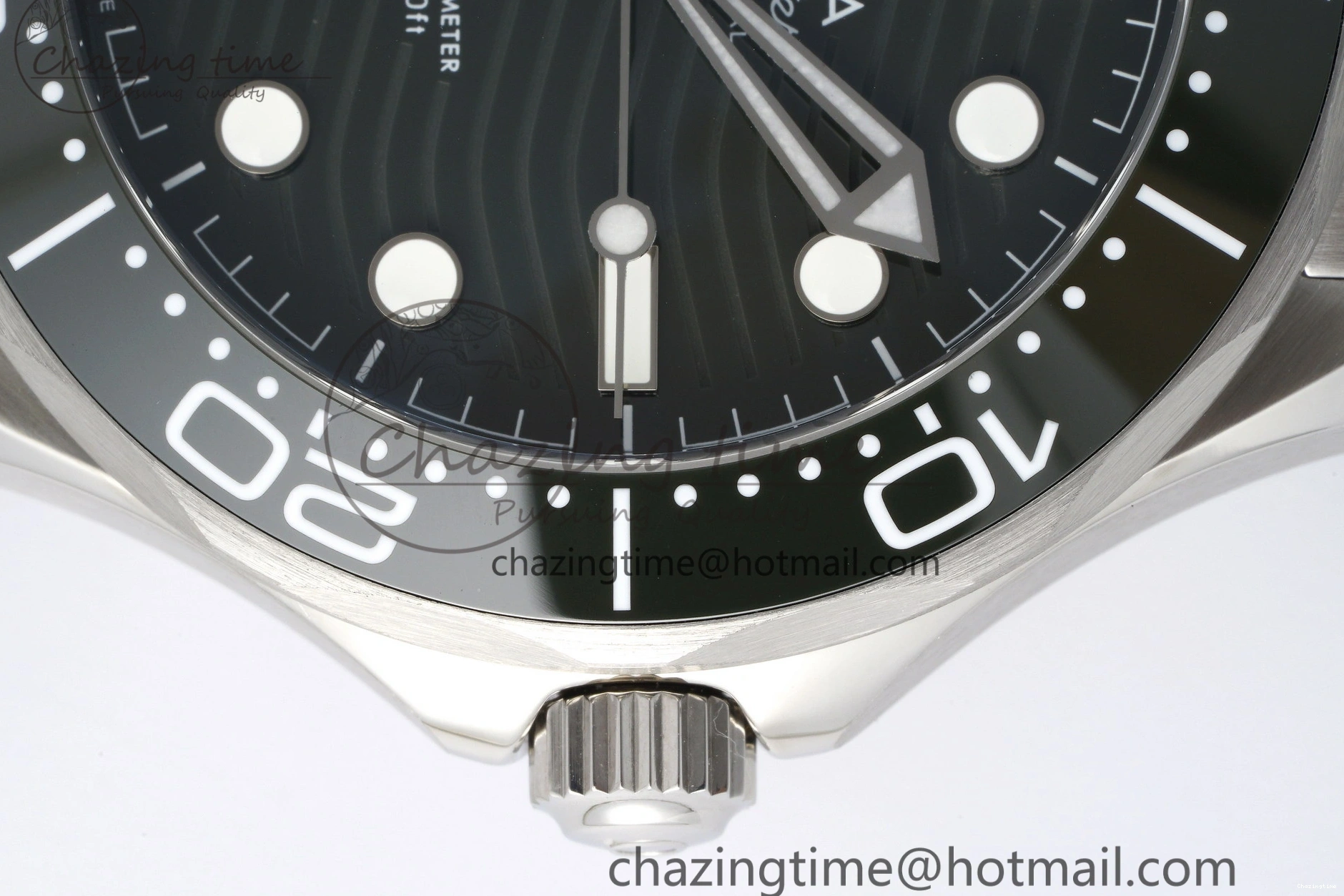 0406 Seamaster Diver 300M ZF 1:1 Best Edition Green Ceramic Green Dial on SS Bracelet A BestValue 7825